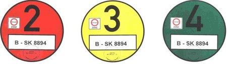 Etiquetas de Umwelt Zone