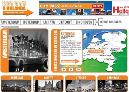 Escapadas a Holanda, nueva web