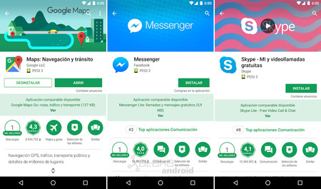 Así es como Google Play te informa si existe una versión ultraligera de una aplicación