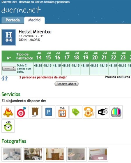 Duerme.net: alojamiento barato en Madrid