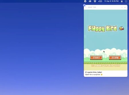 Flappy Bird llega a… las notificaciones de macOS Big Sur gracias al proyecto de un desarrollador