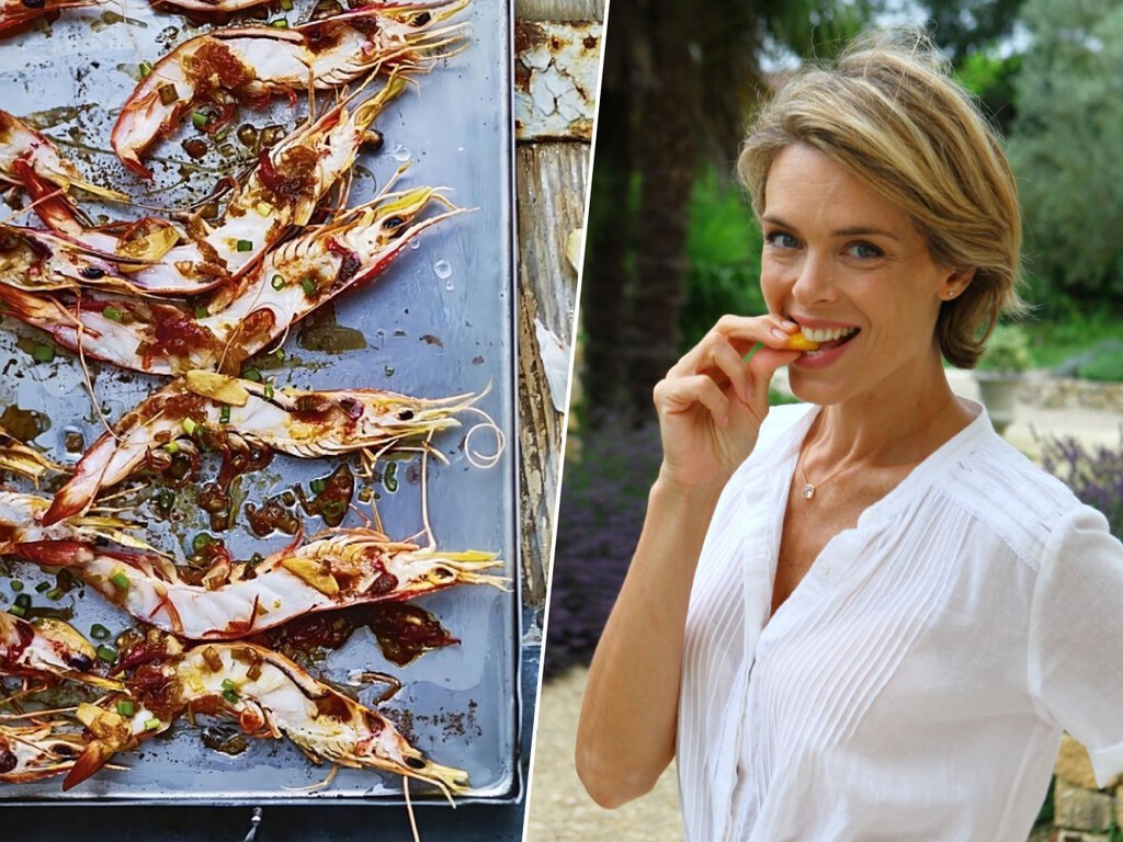 La técnica del ajo que adora Julie Andrieu: “Desde que descubrí esta receta en China no preparo las gambas de otra manera”