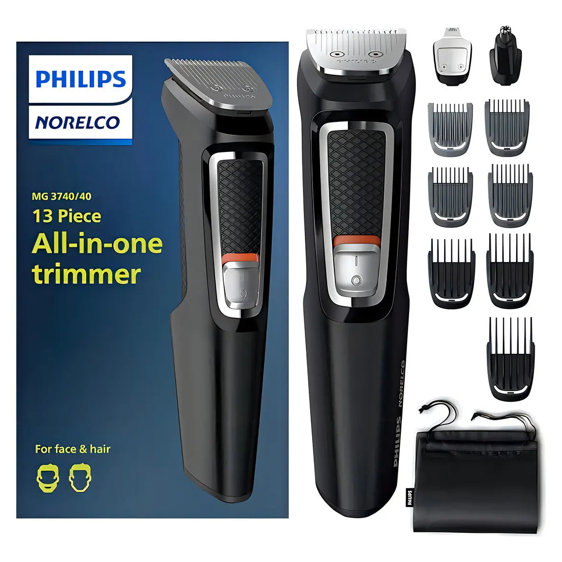 Rasuradora Philips Multigroomer Norelco MG3740/40 negra