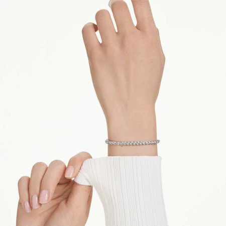 Pulsera Tennis Imber Emily Talla Redonda Negra Ba C3 B1o De Rodio Swarovski 5734238