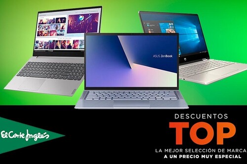 Ofertas Top en El Corte Inglés: 14 portátiles HP, ASUS, MSI o LG con descuentos del 15%