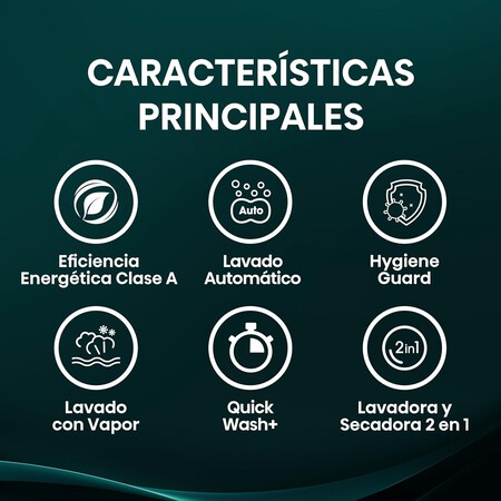 Lavasecadora Inverter Hisense 15 Kilos Carga Frontal Gris Wd3s1543bt