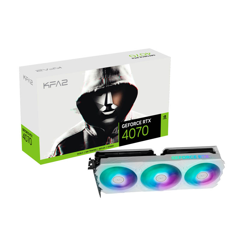 KFA2 GeForce RTX 4070 EX Gamer White 12GB GDDR6X DLSS3 - Tarjeta Gráfica