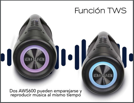 bocina aiwa cilíndrica