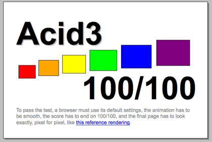 Acid3 Test, nuevos navegadores, nuevas pruebas