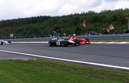 Hakkinen Schumacher Spa F1 2000
