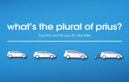 ¿Cuál es el plural de Prius?