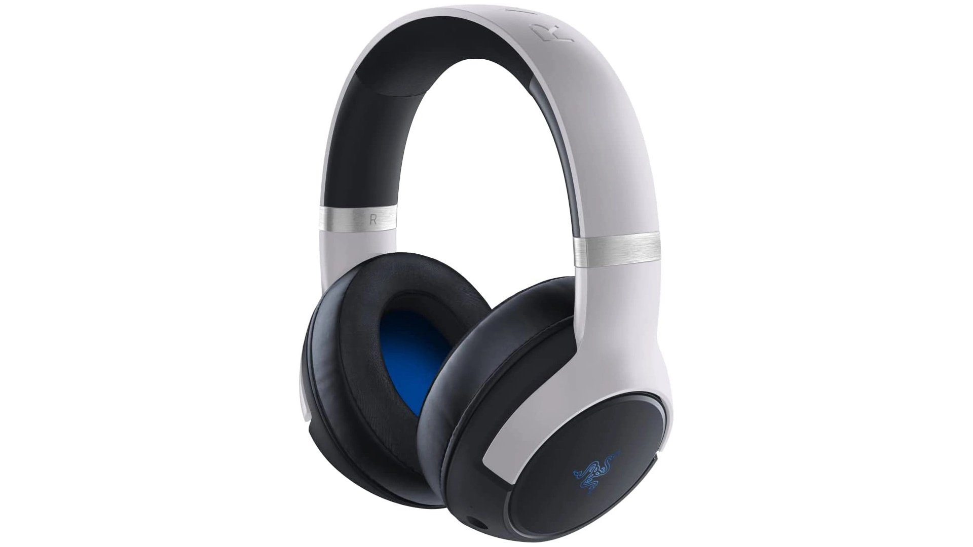 Auriculares gaming - Razer Kaira, De diadema, Inalámbricos, Bluetooth, Para PS5, Micrófono, Blanco