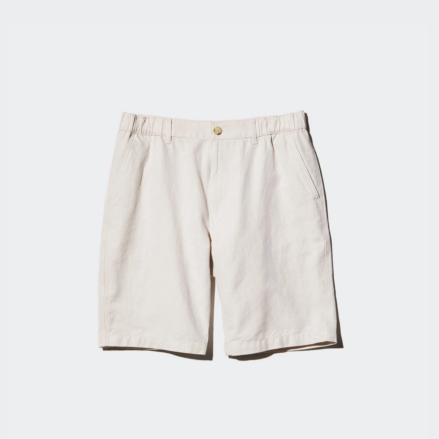 Pantalón corto lino mezcla