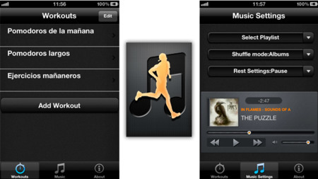 Controla el tiempo de tus tandas de ejercicio con Music Workout