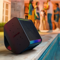 Bocina inalámbrica LG de 120W y triple altavoz. Puedes conectarle un micrófono para hacer karaoke 