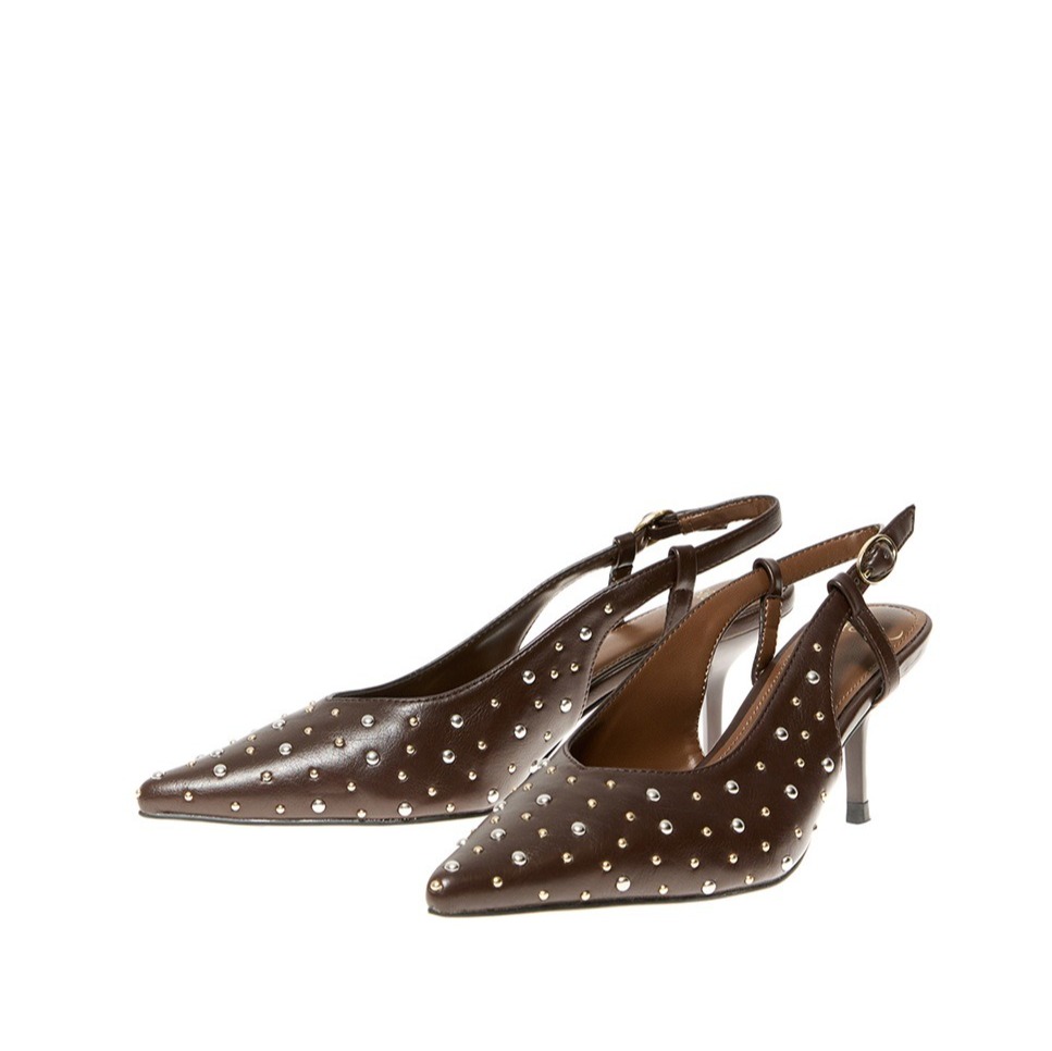 Zapato destalonado multitacha - Sfera - Chocolate

