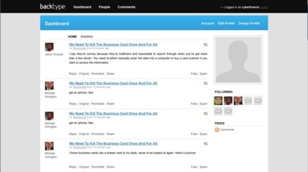 Backtype, seguimiento de los comentarios en Internet