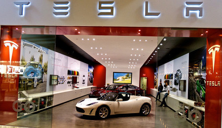 Una tienda Tesla