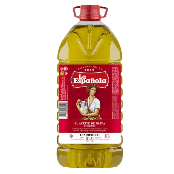 LA ESPAÑOLA aceite de oliva suave 0,4º garrafa 5 l