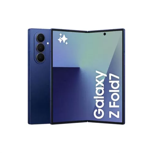 Samsung Galaxy Z Fold7 256GB - Galaxy AI, Ligero y Plegable, Pantalla Grande, Cámara 200MP, Memoria 12GB, Azul Intenso, Garantía del Fabricante 3 Años + 1 año Extra (Versión Española)