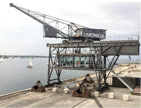 The Krane: dormir dentro de una grua del puerto de Copenhaguen