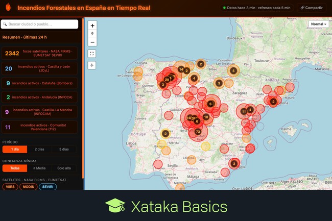 Mapa Incendios