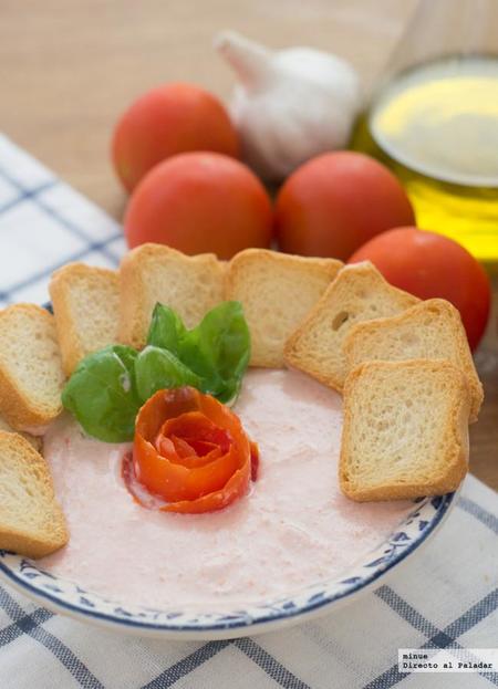 Mousse de tomate y albahaca. Receta