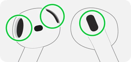 Airpods 4 のメッシュを掃除する