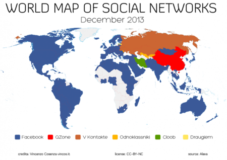 Éstas son las redes sociales que plantan cara a Facebook en el resto del mundo