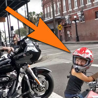 Y así es como un niño de 6 años se convierte en el motero más feliz del mundo 