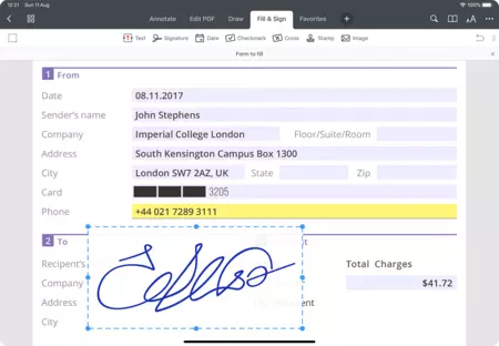 PDF Expert 7 署名 PDF