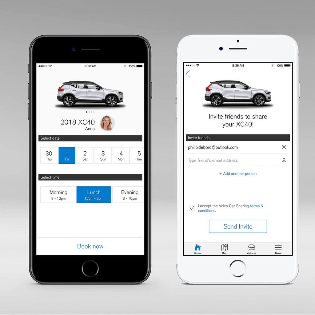 Volco XC40 car sharing
