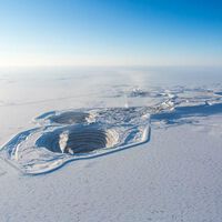 À beira do fechamento, mina remota no Círculo Polar Ártico desenterrou diamante amarelo de 2 bilhões de anos e 158 quilates 