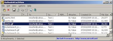 Accede directamente a tus adjuntos de Outlook con OutlookAttachView