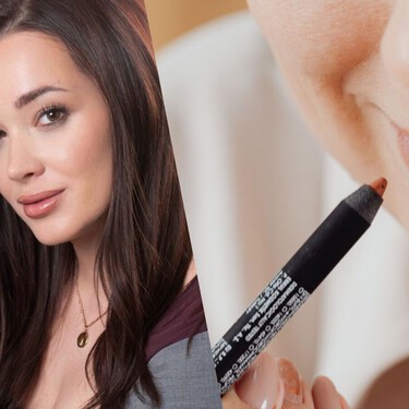 Tina, maquilladora: "Para dar volumen a los labios y que sea elegante, lo mejor es difuminar un lápiz marrón hacia adentro"