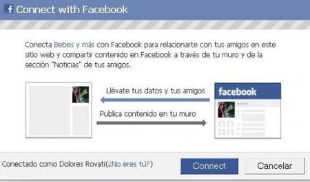 Conéctate a Bebés y más con tu cuenta de Facebook