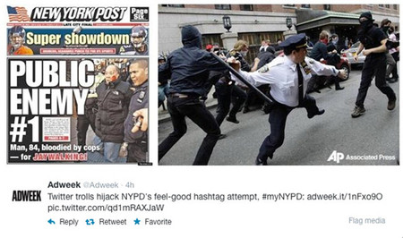 La estrategia fotográfica en las redes sociales de la policía de Nueva York acaba "explotándoles" en la cara