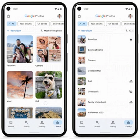Google フォトを並べ替える