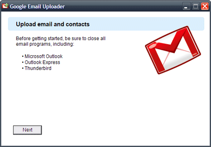 Google Email Uploader, importa tus emails de Outlook y ThunderBird a Gmail
