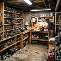 Tenía 1.126 motores reales en miniatura que rugían en su sótano: la colección de ingeniería más extrema (y ruidosa) del mundo 