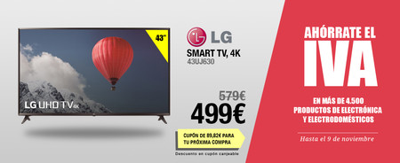 En Carrefour, hasta el 9 de noviembre, te ahorras el IVA en electrónica y electrodomésticos