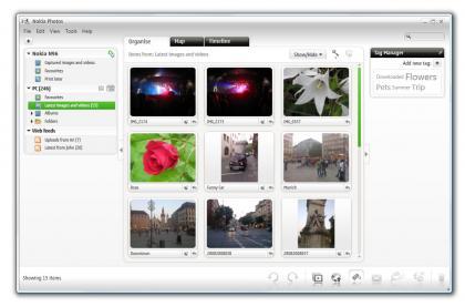 Gestión de fotos y vídeos con Nokia Photos