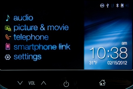 Chevrolet MyLink menú principal