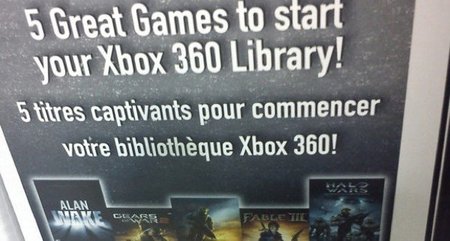 Los canadienses podrán adquirir un pack de Xbox 360 con cinco juegazos en su interior