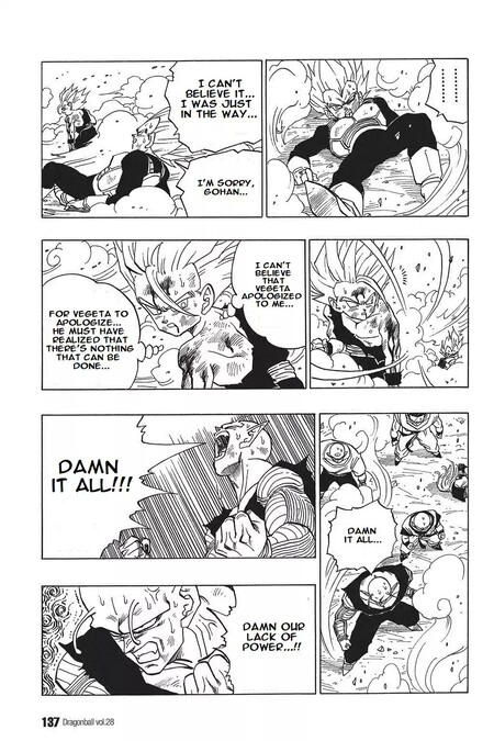 Vegeta se disculpa