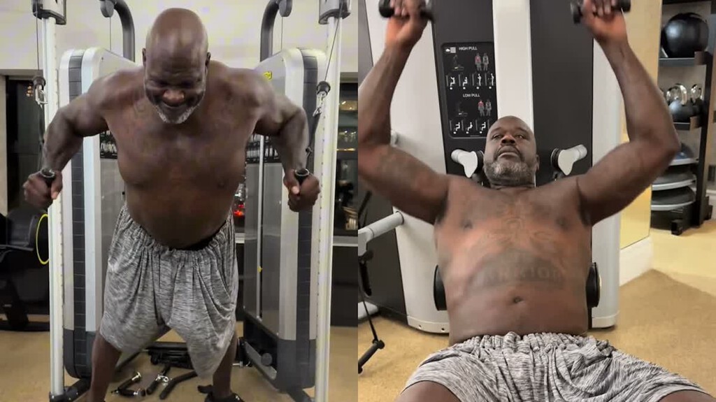 Shaquille O'Neal entrena como un culturista a los 54 años: así es su rutina de 4 días a la semana 