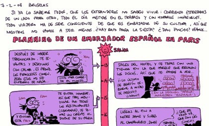 Planning de un turista español en París