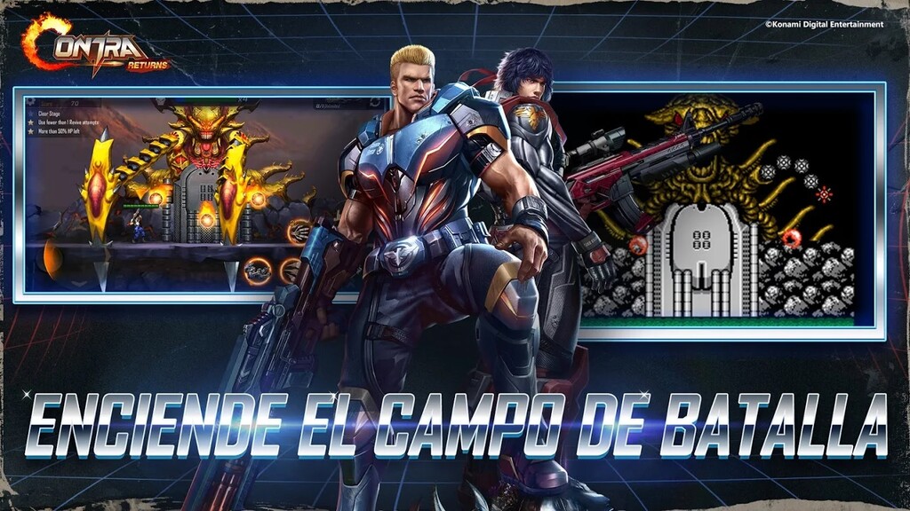 Contra dará el salto a los dispositivos móviles en julio con Contra Returns, un nuevo run and gun de acción y plataformas en 2D Contra dará el salto a los dispositivos móviles en julio con Contra Returns, un nuevo run and gun de acción y plataformas en 2D