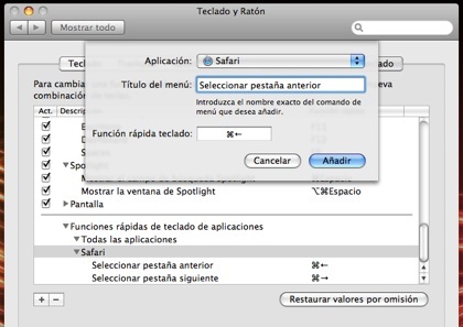 Applesfera responde: Modifica los atajos de teclado de cualquier aplicación