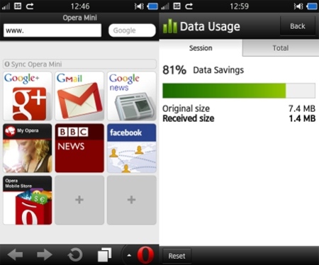Opera Mini aparece entre las Samsung Apps, ahora también llega a bada